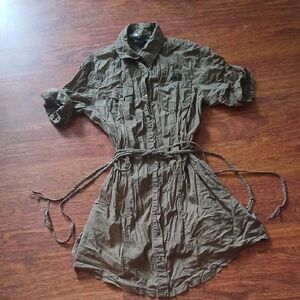 Cotton Shirt Dress